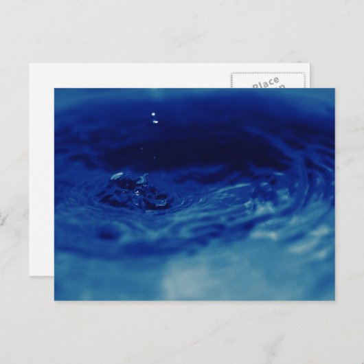 Gouffre d'eau bleu briefkaart (Voorkant / Achterkant)