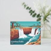 Gouina-watervallen Mali Briefkaart (Staand voorkant)