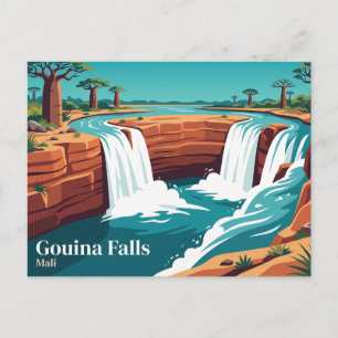 Gouina-watervallen Mali Briefkaart