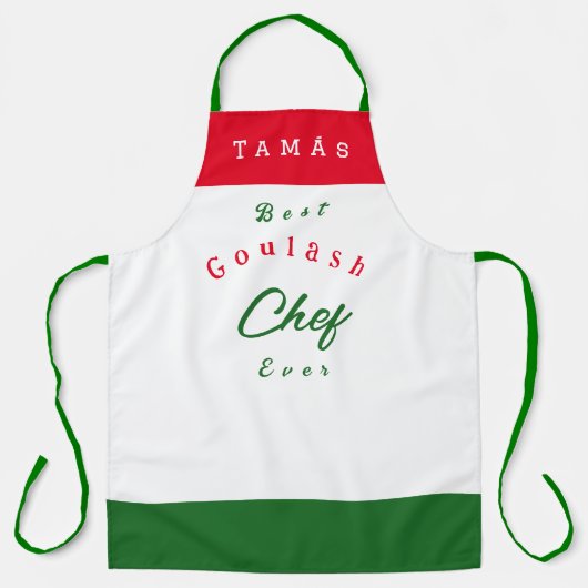 Goulash Chef gepersonaliseerd Schort (Voorkant)