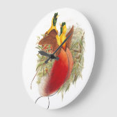 Gould Birds of Paradise Wall Clock Grote Klok (Hoek)
