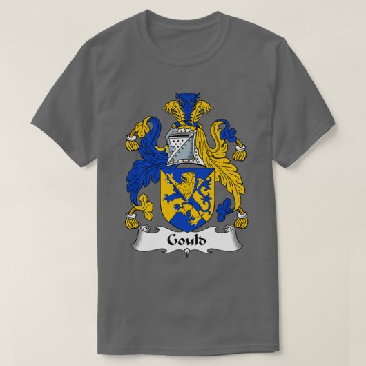 Gould Coat of Arms Family Crest T-shirt (Design voorkant)