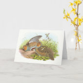 Gould - Patrijs - Perdix perdix Kaart (Gele Bloem)