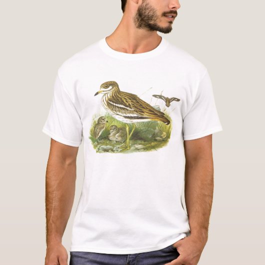 Gould - Stone Curlew - Burhinus oedicnemus T-shirt (Voorkant)