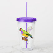 Gouldiaanse cartoon acryl drinkbeker (Voorkant)