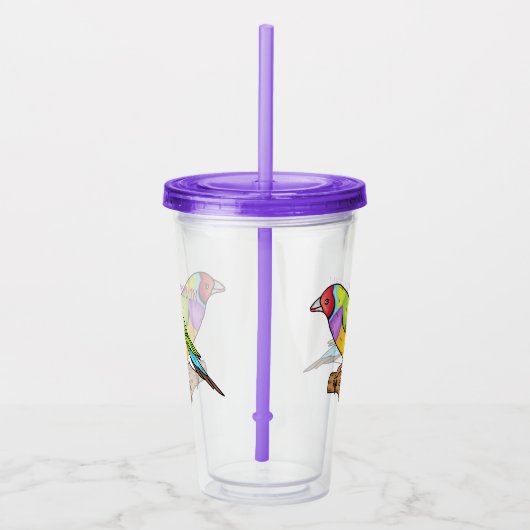 Gouldiaanse cartoon acryl drinkbeker (Rechts)