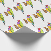 Gouldiaanse cartoon cadeaupapier (Hoek)