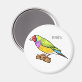 Gouldiaanse cartoon magneet (Voorkant / Achterkant)