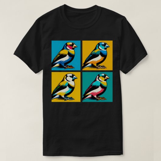 Gouldian Finch Art Cool Birds T-shirt (Design voorkant)