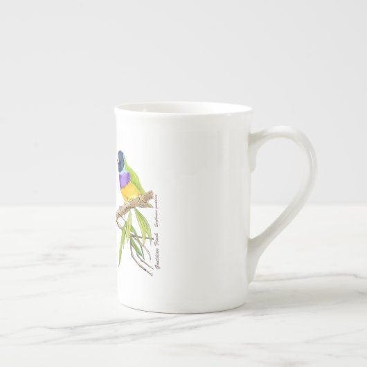 Gouldian Finch Bird Porselein Kop (Rechts)