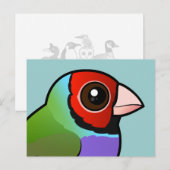 Gouldian Finch Briefkaart (Voorkant / Achterkant)