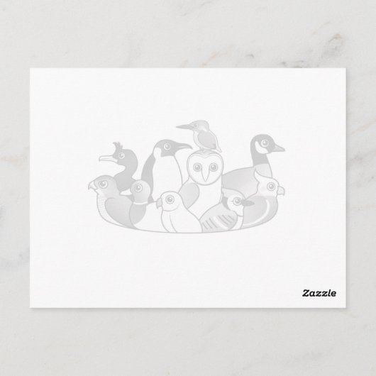 Gouldian Finch Briefkaart (Achterkant)