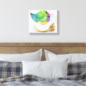 Gouldian Finch canvas (Insitu (Slaapkamer))