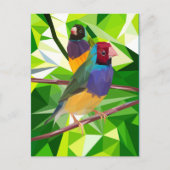 Gouldian Finch Duo Briefkaart (Voorkant)