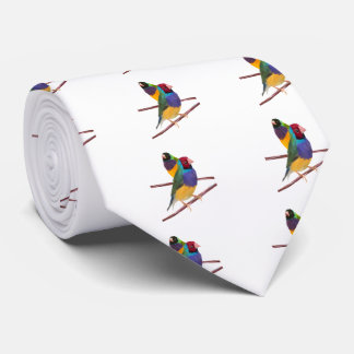 Gouldian Finch Duo Stropdas