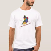 Gouldian Finch Duo T-shirt (Voorkant)