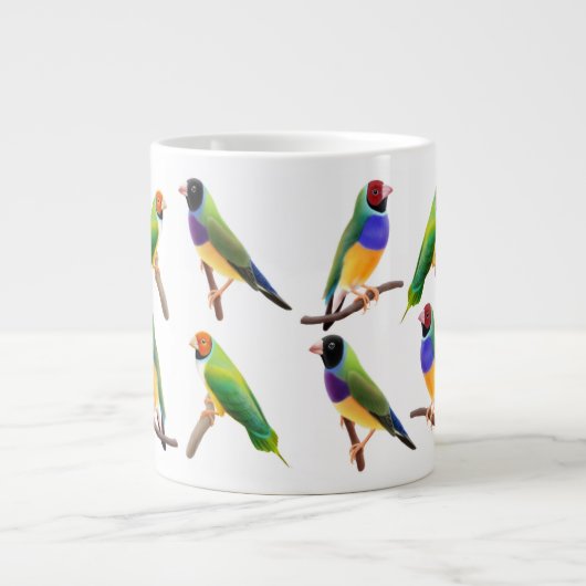 Gouldian Finch Lovers Mug Grote Koffiekop (Voorkant)