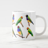 Gouldian Finch Lovers Mug Grote Koffiekop (Rechts)