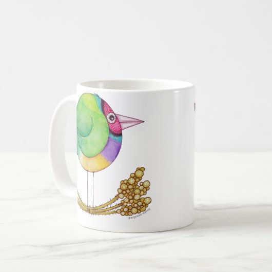 Gouldian Finch Mok * (Voorkant links)