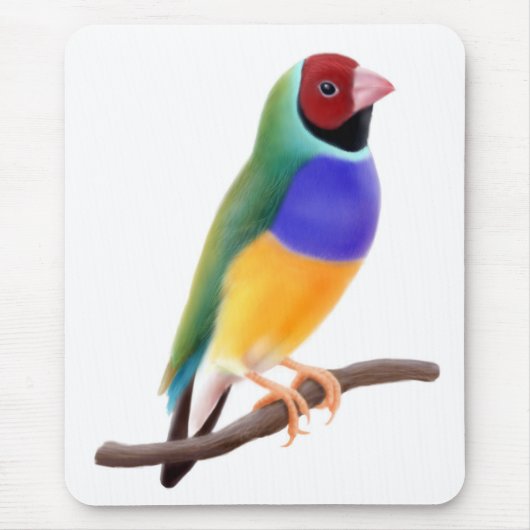Gouldian Finch Mousepad Muismat (Voorkant)