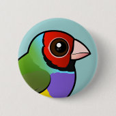 Gouldian Finch Ronde Button 5,7 Cm (Voorkant)