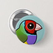 Gouldian Finch Ronde Button 5,7 Cm (Voorkant /achterkant)