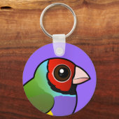 Gouldian Finch Sleutelhanger (Voorkant)