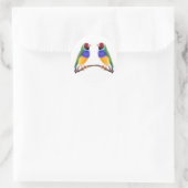 Gouldian Finch Vrienden Ronde Sticker (Tas)