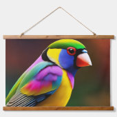 Gouldian Finch wandtapijt Hangend Wandkleed (Voorkant)