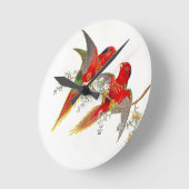 Goulds Lorikeet Birds Clock Ronde Klok (Hoek)