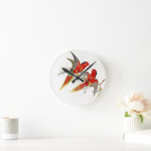 Goulds Lorikeet Birds Clock Ronde Klok (Huis)