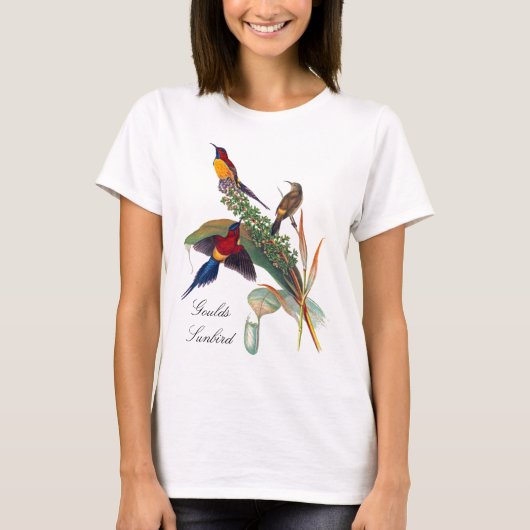 Gould's Sunbird  afbeelding door John Gould T-shirt (Voorkant)