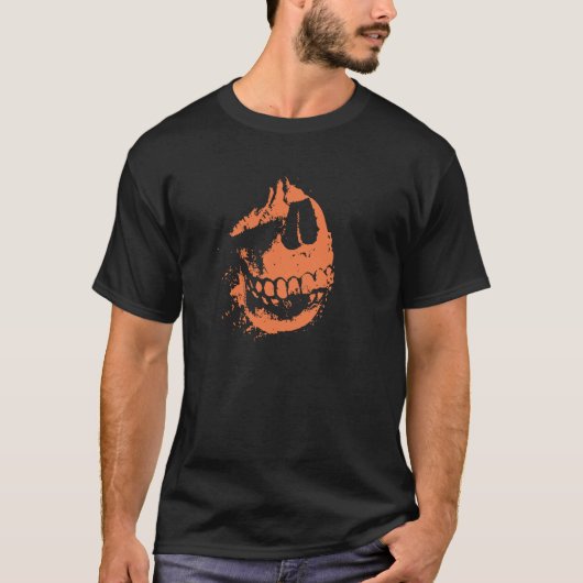 Goulish Face Spooky Pirate T-shirt ontwerp (Voorkant)