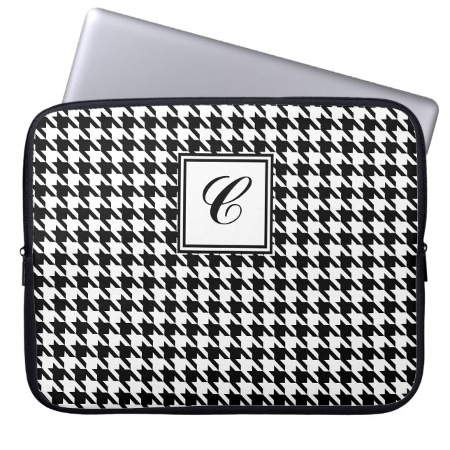Goundstooth Monogram laptophoes Laptop Sleeve (Voorkant)