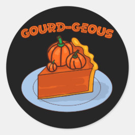 Gourd-geous Ronde Sticker