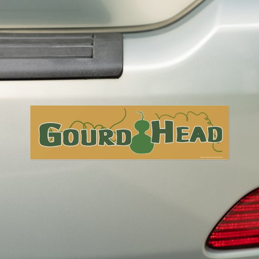 Gourd Head Bumpersticker (Op auto)