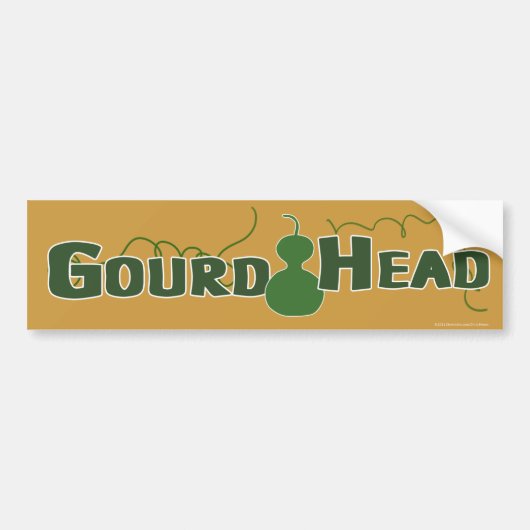 Gourd Head Bumpersticker (Voorkant)