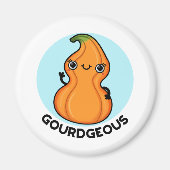 Gourd-schandaal Funny Gourd Veggie Pun Magneet (Voorkant)