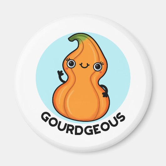 Gourd-schandaal Funny Gourd Veggie Pun Magneet (Voorkant)
