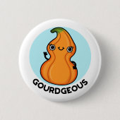 Gourd-schandaal Funny Gourd Veggie Pun Ronde Button 5,7 Cm (Voorkant)