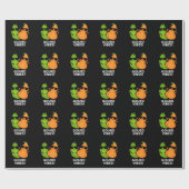 Gourd Vibes Funny Veggie Pun Dark BG Cadeaupapier (Vlak)