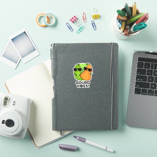 Gourd Vibes Funny Veggie Pun Sticker (iPad Cover)