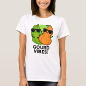 Gourd Vibes Funny Veggie Pun T-shirt (Voorkant)