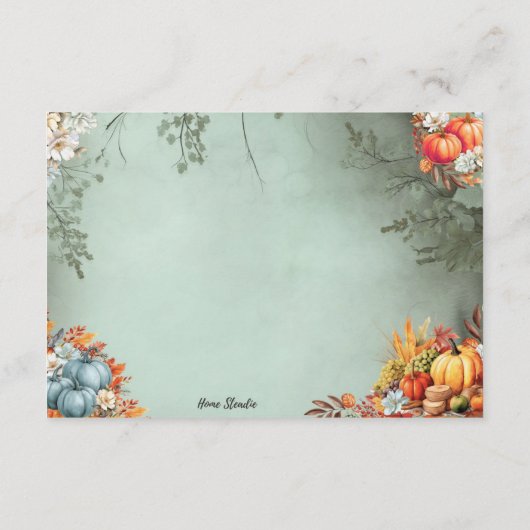 Gourdegous Blank Recept Kaart (Achterkant)