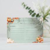 Gourdegous Recept Kaart (Staand voorkant)