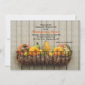 Gourds Thanksgiving Invitation Kaart (Voorkant)