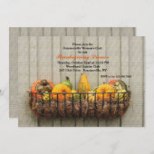Gourds Thanksgiving Invitation Kaart (Voorkant / Achterkant)