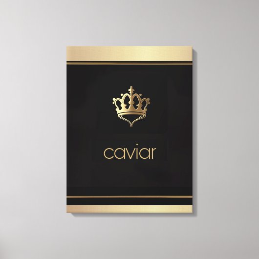Gourmet Art / Royal Caviar / Uitgerekt Canvas Prin (Voorkant)
