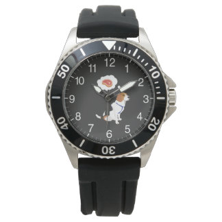 Gourmet Beagle Dog Horloge
