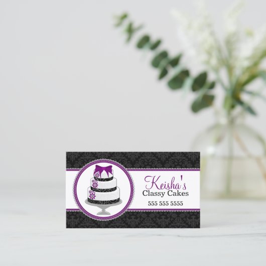 Gourmet Cake Bakery Visitekaartje (Staand voorkant)